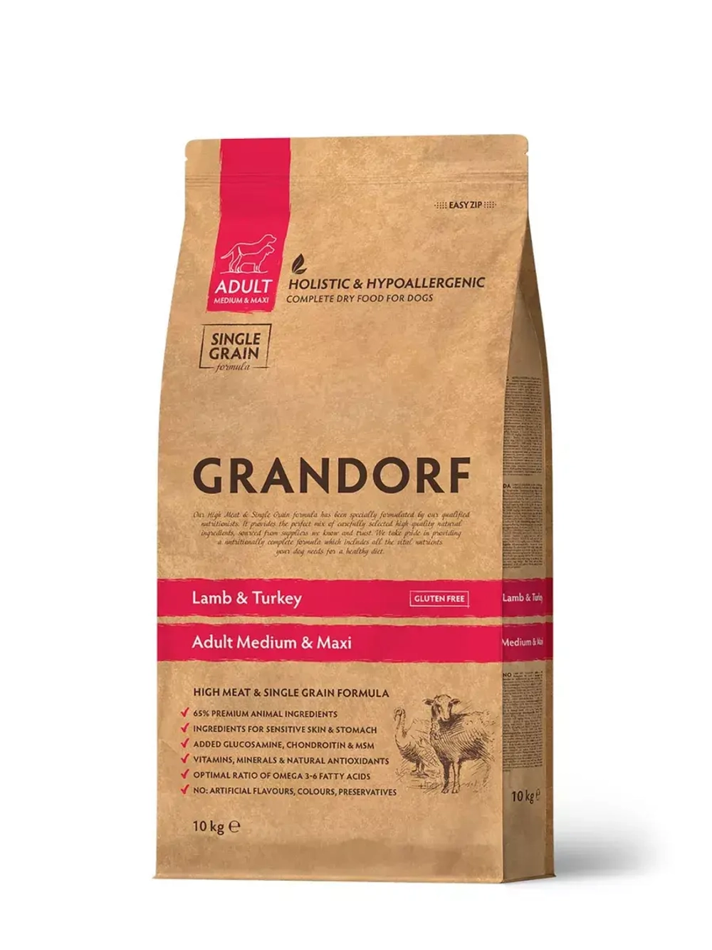 Grandorf Lamb & Turkey Medium&Maxi (Грандорф Медиум Макси) корм сухой ягненок и индейка для собак 10кг