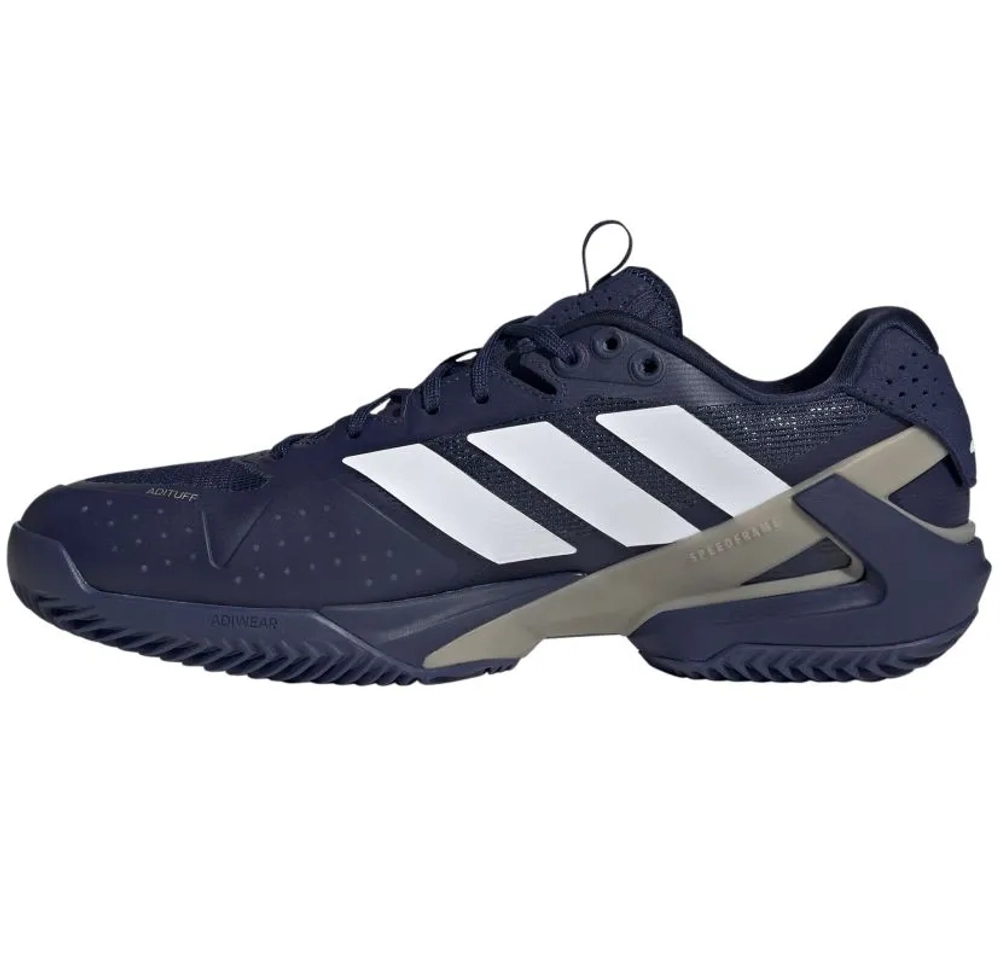 Теннисные кроссовки Adidas Adizero Ubersonic 5 M Clay - dark blue/cloud white/cyber metallic