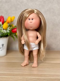 Кукла для девочки виниловая 30см Мия шарнирная без одежды (1207W1)