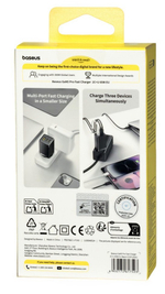Сетевое зар. устр. Baseus GaN5 Pro Fast Charger 1USB+2C 65W CCGP120201 черное