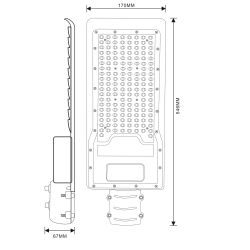Светильник уличный светодиодный ЭРА SPP-502-0-50K-150 150Вт 5000К IP65 КСС Ш консольный | Уличные консольные светильники