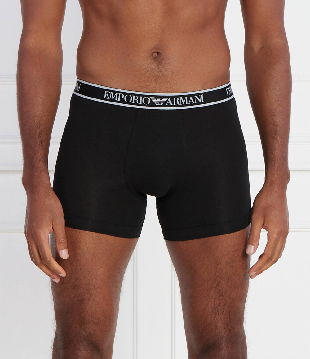 Трусики-боксеры 3шт. Emporio Armani - черный(111473 4R717)