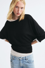 Свитшот из неопрена с рукавами «летучая мышь» - H&M