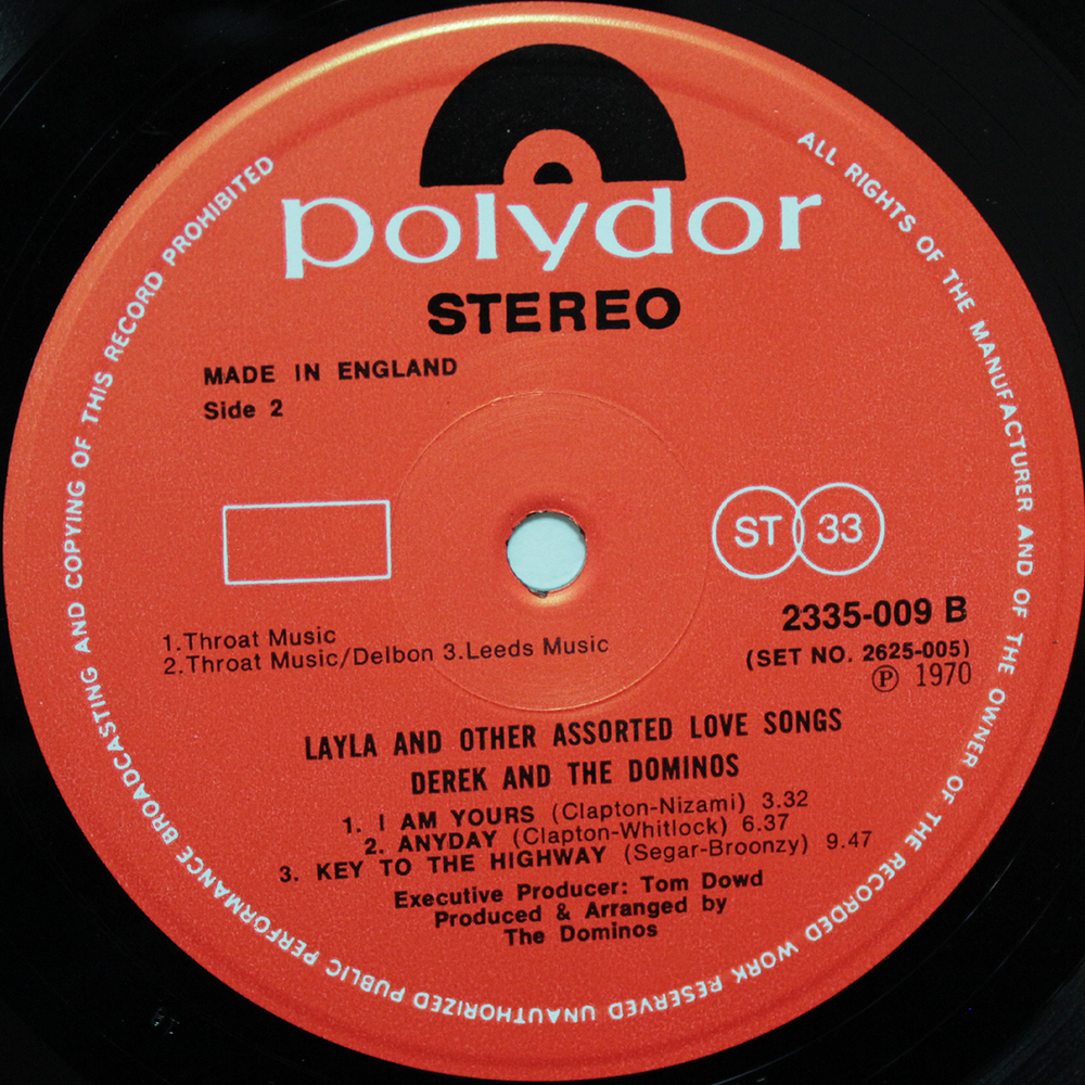Derek & The Dominos / Layla And Other Assorted Love Songs (2LP)