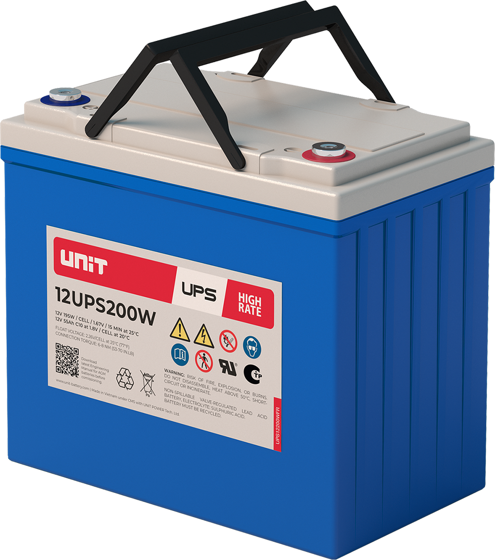 Аккумулятор UNIT 12UPS200W - AGM ( 12В / 55Ач )