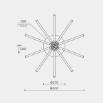 Потолочный светильник MODELIGHT MDL.9371.600CL BK