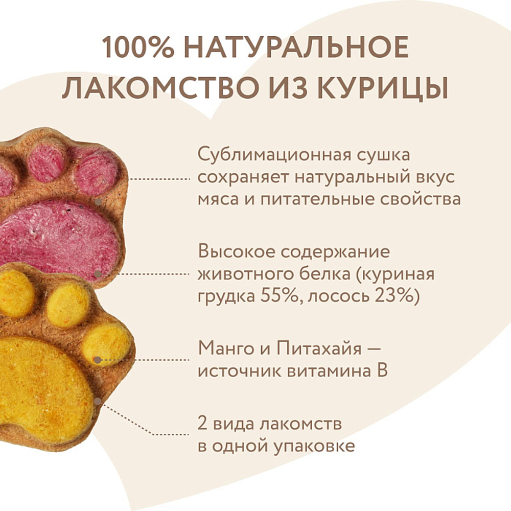 Лакомство для собак и щенков с 4 месяцев на каждый день "Фросты" с лососем Мнямс. Размер М (24шт)
