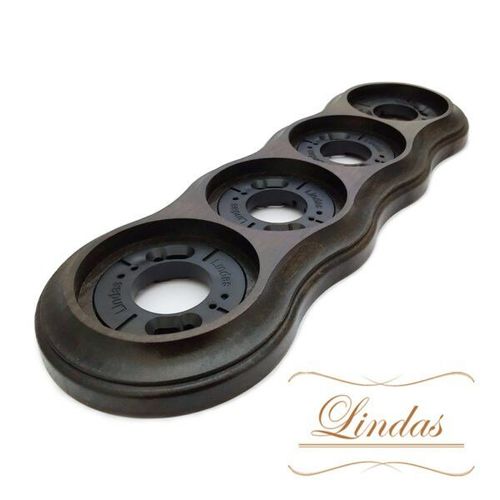 Рамка 4-х местная Lindas 25460 / Венге