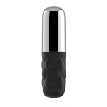 Чёрно-серебристая вибропуля 11см Satisfyer Sparkling Darling