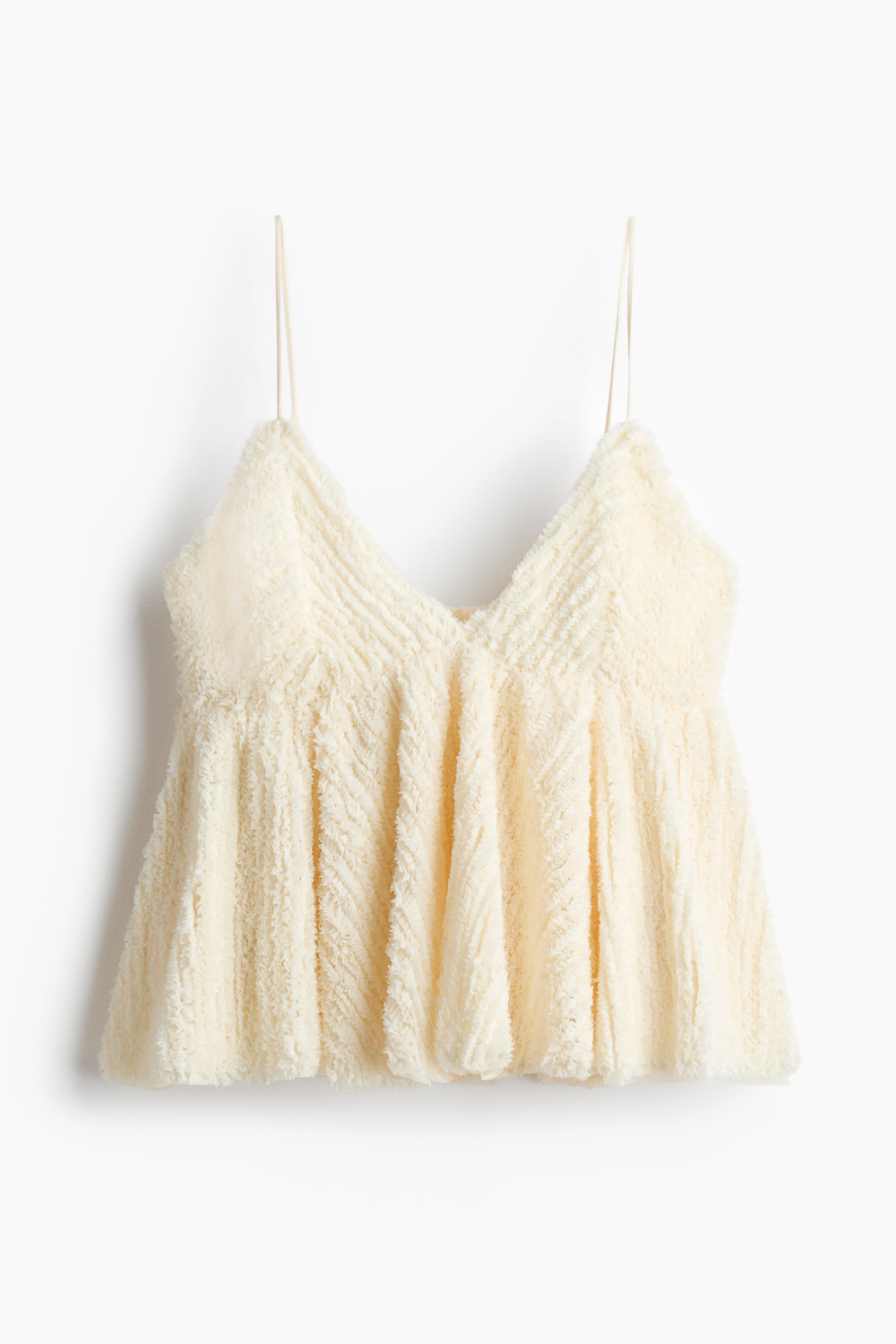 Сетчатый топ с оборками - H&M