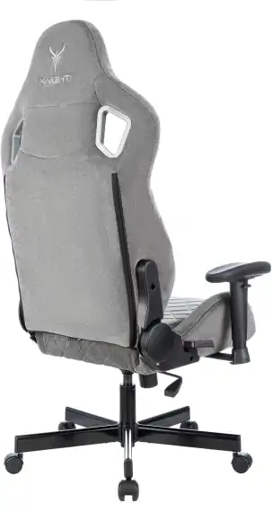 Кресло игровое Knight Outrider LTD серый Light-19 с подголов. крестов. металл