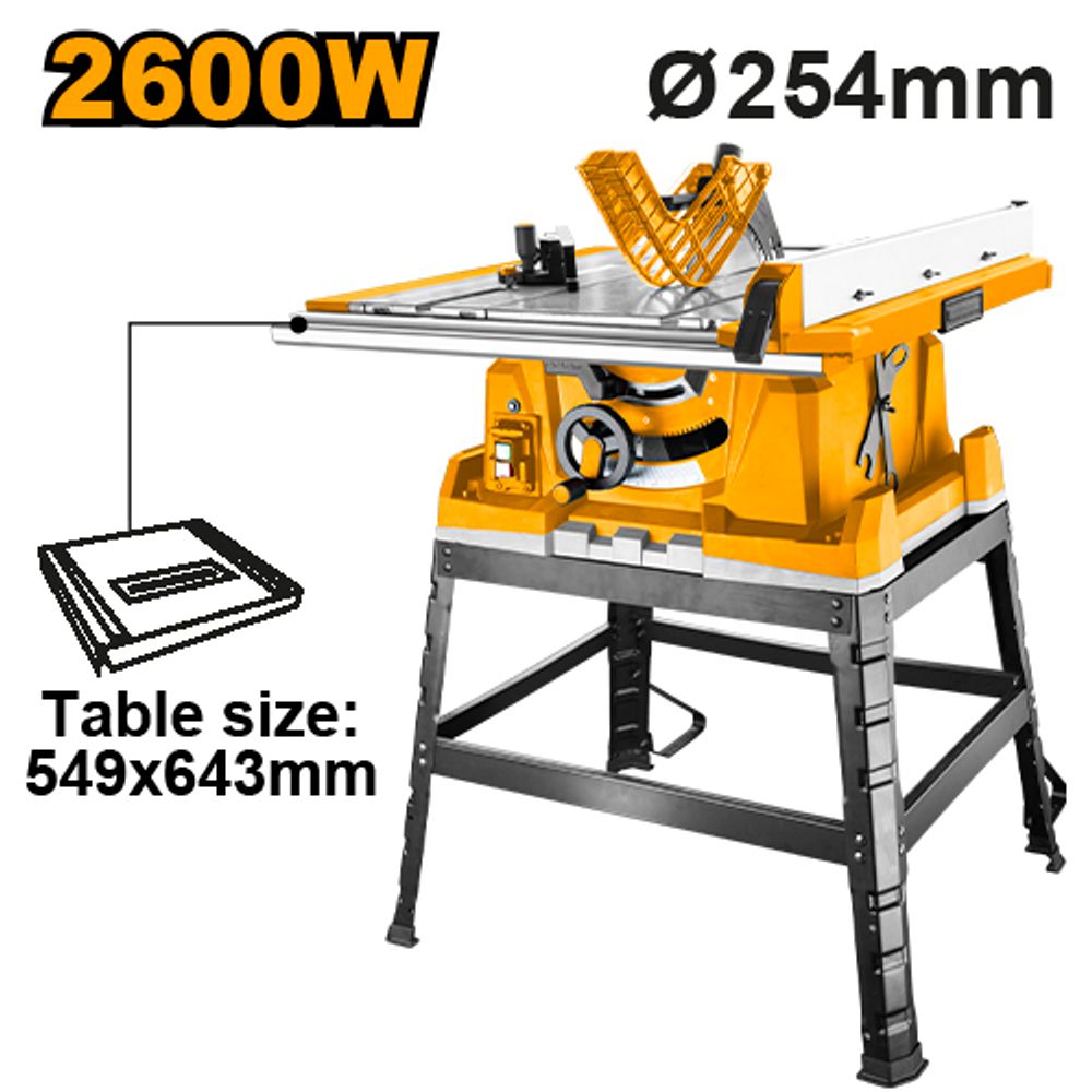 Распиловочный станок 2600Вт. 254х25.4мм SUPER INGCO TS26005 INDUSTRIAL
