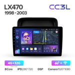 Teyes CC3L 10,2"для Lexus LX 470, Toyota Land Cruiser 100 1998-2003
