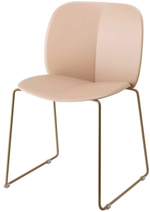Стул пластиковый на полозьях Scab Design Mentha Go Green, тортора