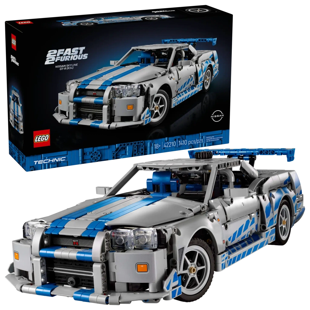 Конструктор LEGO Technic 42210 Форсажный автомобиль Nissan Skyline GT-R (R34)