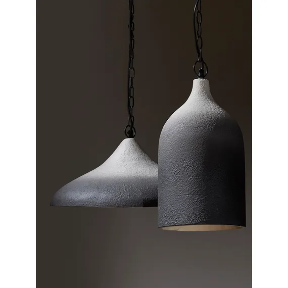 Светильник подвесной sustainable collection, D44х19 см, черный/белый