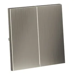 Клавиши для выключателя/переключателя двухклавишного Voltum S70 Metal Никель VLSM000311