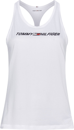 Женский топ теннисный Tommy Hilfiger Reg Graphic Mesh C-NK Tank Top - белый