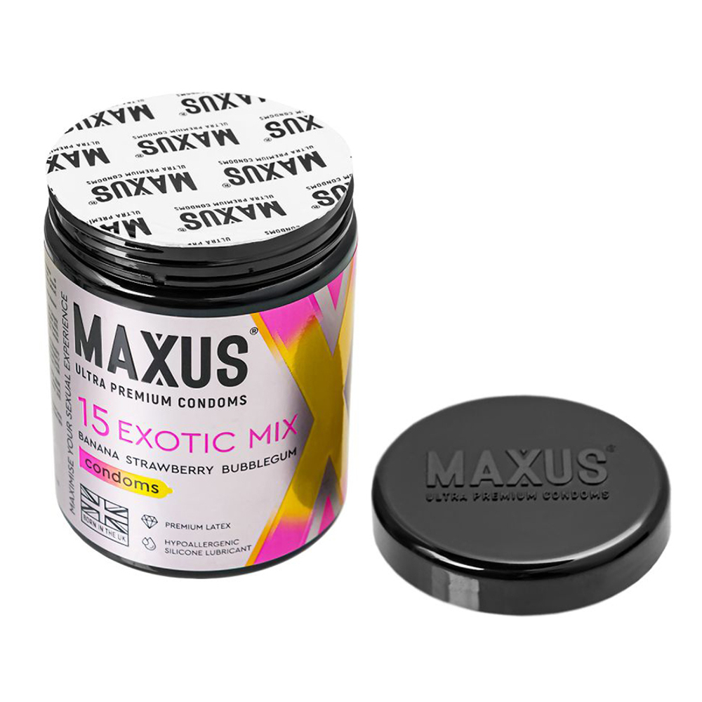 Набор ароматизированных презервативов в металлическом кейсе Maxus Exotic Mix X-Edition №15