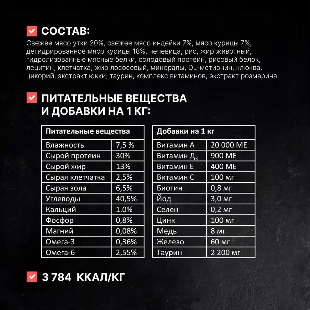 ОДНО МЯСО Сухой корм для взрослых стерилизованных кошек с уткой, 400 г
