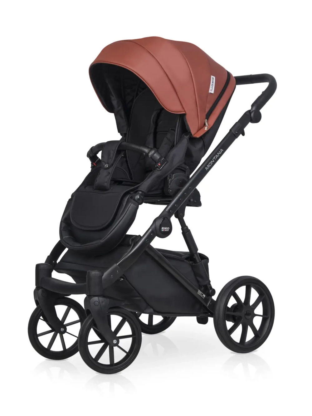 Коляска 2 в 1 Riko Basic Montana Ecco цвет 17 Maroon