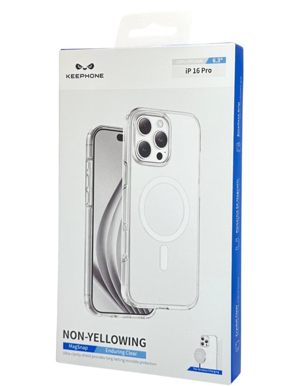 Накладка для i-Phone 16 Pro Keephone Non-Yellowing MagSnap прозрачный