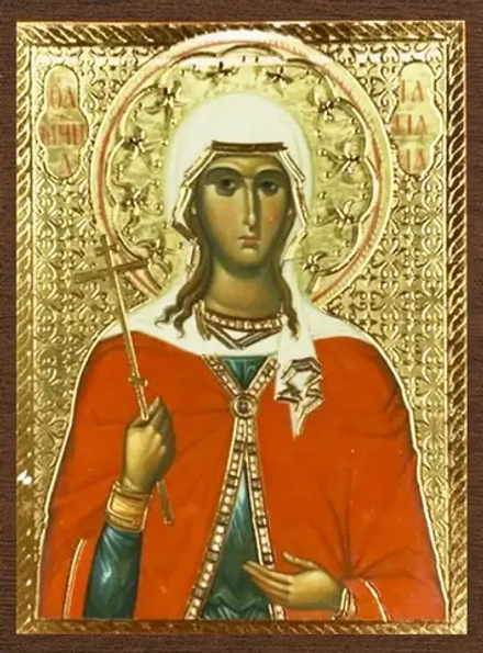 Икона "Татиана Римская" 4х6 на МДФ-6