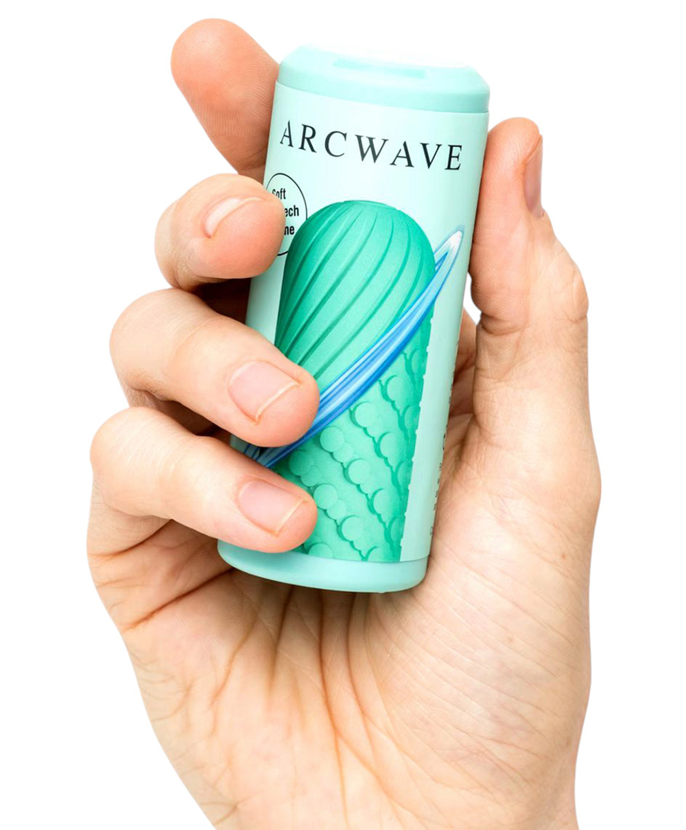 Мятный двусторонний мастурбатор 10см ARCwave Ghost Reversible Pocket Manual Stroker CleanTech Silicone Male Masturbator Mint