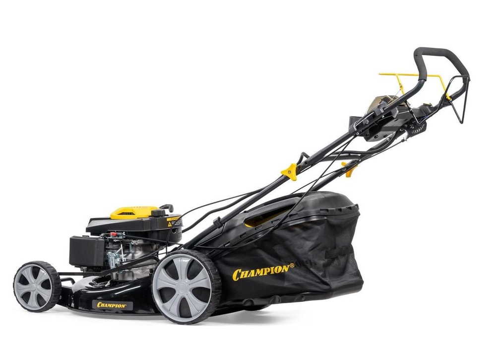 Газонокосилка CHAMPION LM5346E (4,4кВт привод 525мм70л25-75мм 1рычаг/7, 37,2кг 4в1, эл. запуск)