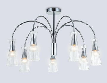 Люстра на штанге 7*E14 LH55653/7 СH/CL хром/прозрачный High Light Modern Ambrella
