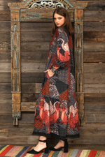 Dress "Peasant woman. Fox and Swan"