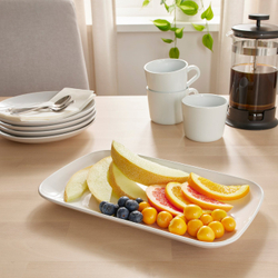 IKEA GODMIDDAG  (ИКЕА ГОДМИДДАГ)  -  Тарелка - белая 18x30 см