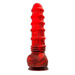 Силиконовый вибратор 27см ToyFa Black&Red Monster Tops 901021