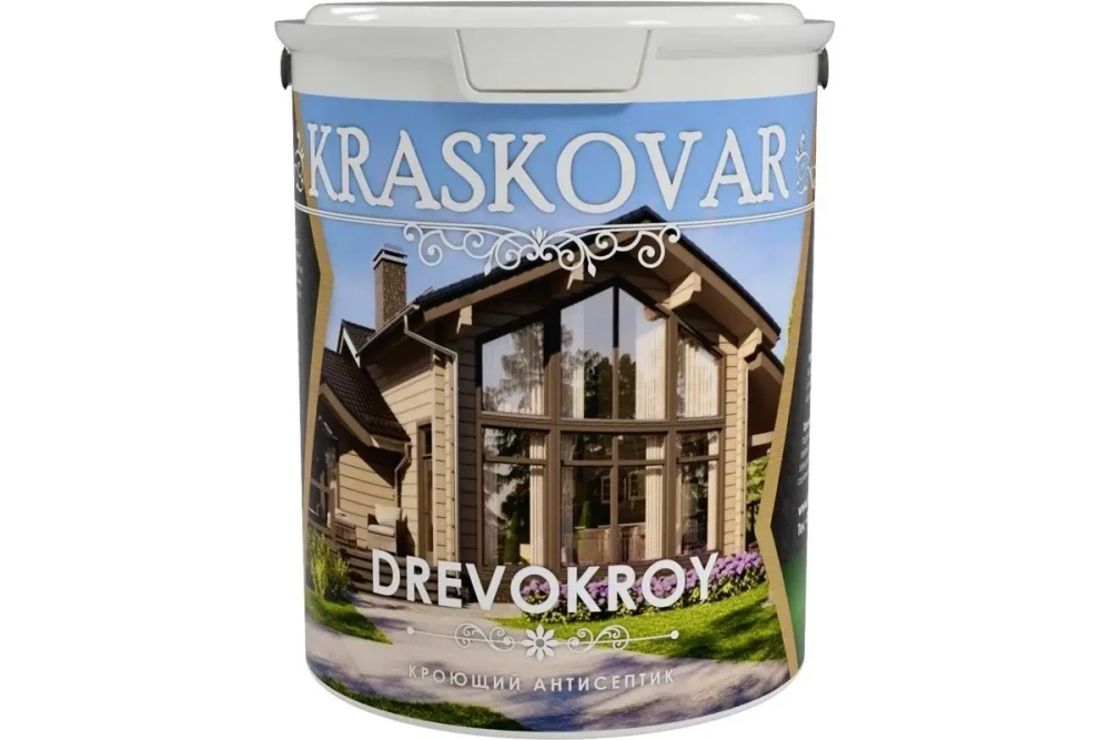 Кроющий антисептик Kraskovar Drevokroy, база С