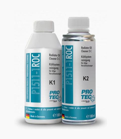 Промывка радиатора автомобиля K1+K2 PRO-TEC P1511-1 / Radiator Oil Cleaner 2 components | K1+K2 (375 мл)