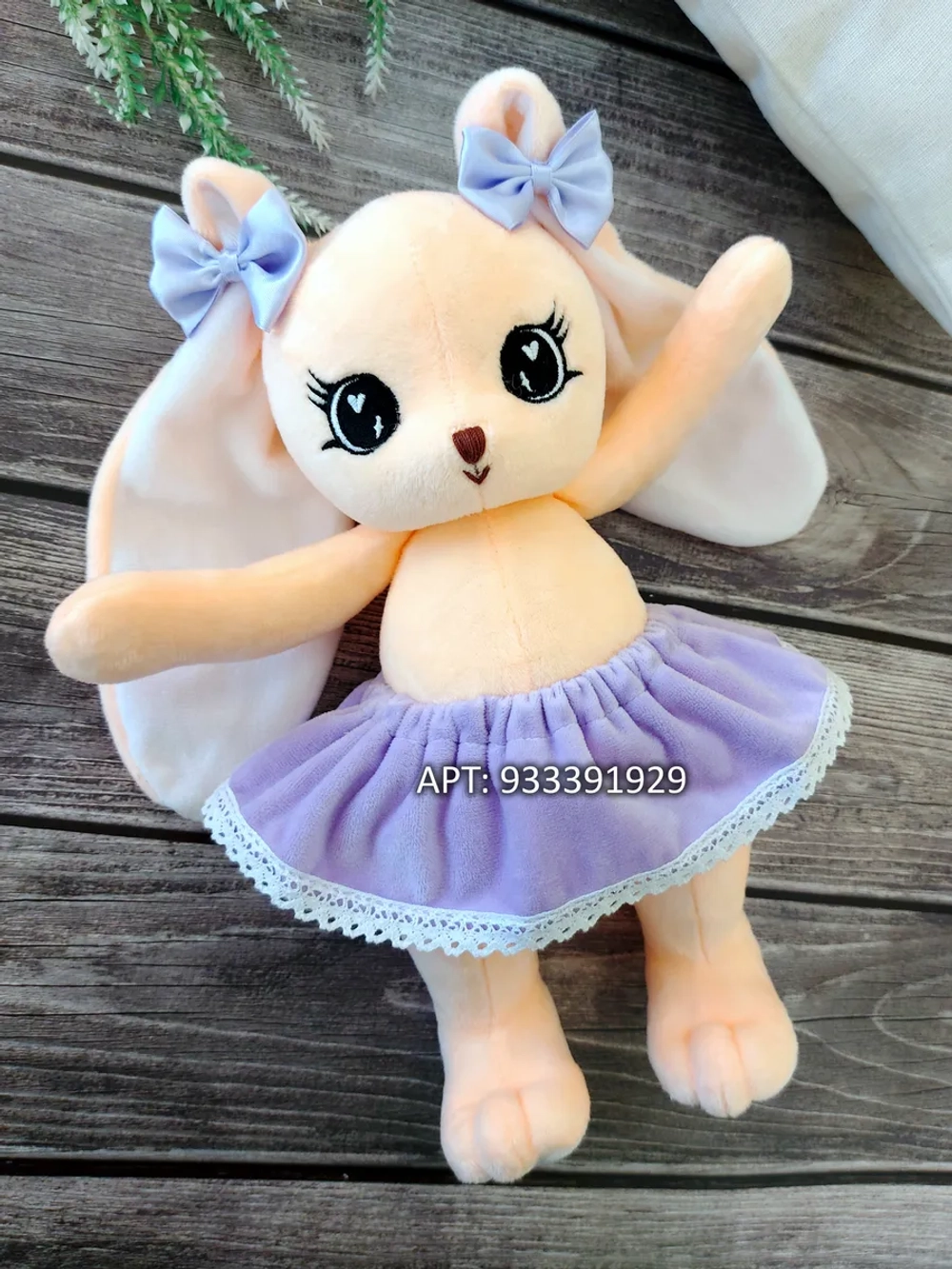 Мягкая игрушка зайка для сна новорожденных