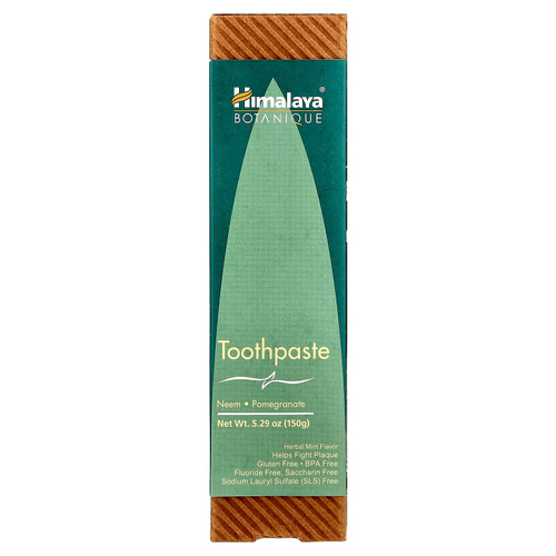 Himalaya, Botanique, зубная паста, ним и гранат, травяная мята, 150 г (5,29 унции)