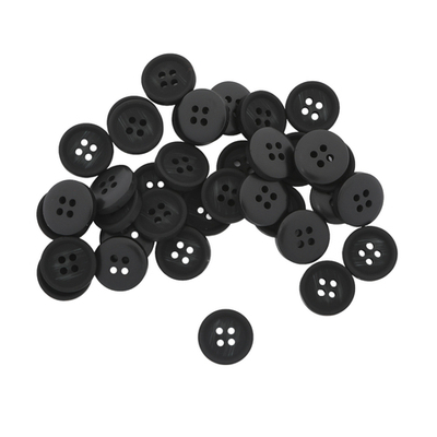 Пуговицы 4 прокола 24L=15 мм, (Black (черный)), 36 шт, 613988-2