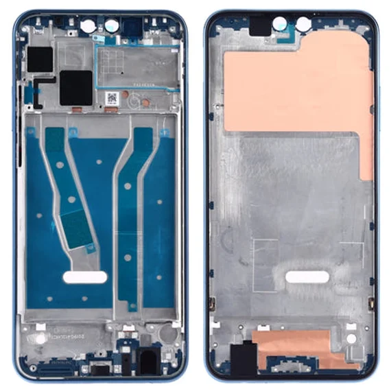 Средняя часть корпуса (рамка) для Huawei Y9 2019 синяя (2)