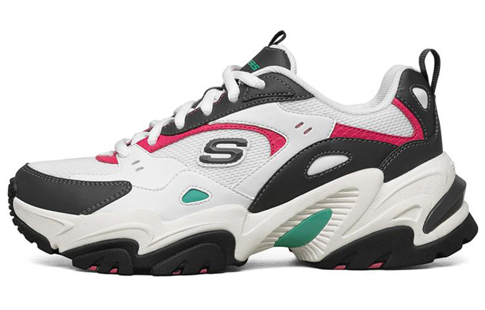 Skechers Stamina V2 Low Top Running Shoes Pink/White Women"s
