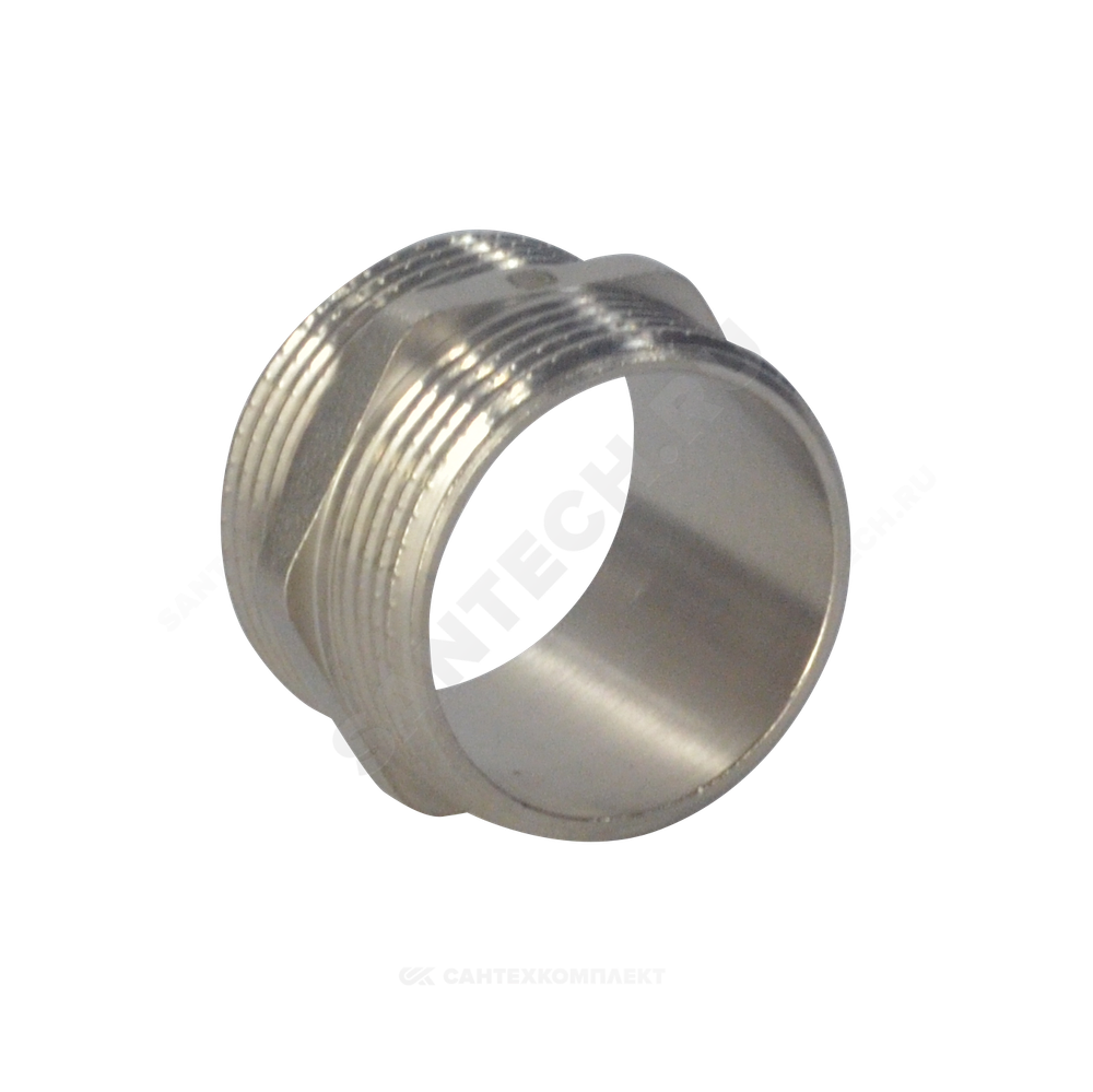 Ниппель латунь никель Ду 50 (2") НР SantechSystems
