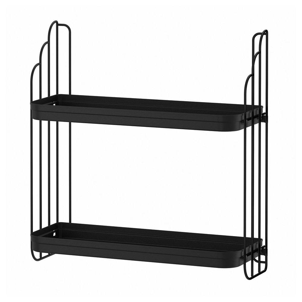 IKEA APOTEKARE  (ИКЕА АПОТЕКАРЕ)  -  Полка настенная - чёрный 50х52 см