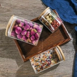 Контейнер для продуктов с крышкой Nässla (800ml.), контейнер-стекло, крышка-бамбук