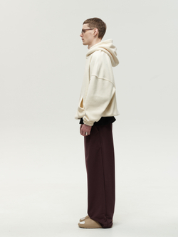 Drawstring Hoodie Cream