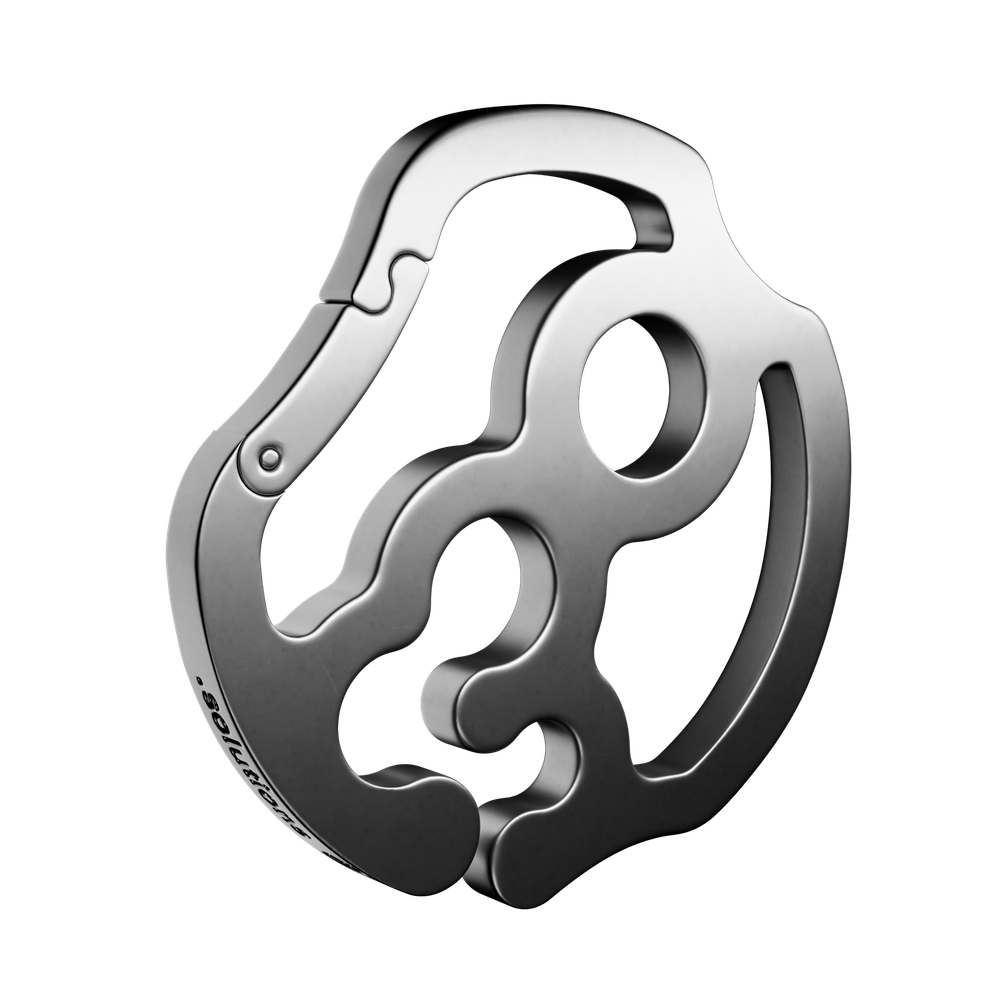 DOT grey carabiner