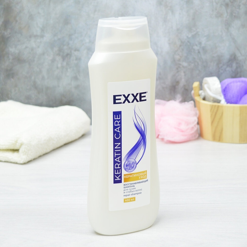Шампунь для волос KERATIN CARE "Кератиновый уход" 400мл EXXE