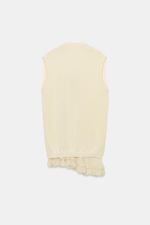 КОМБИНИРОВАННЫЙ УДЛИНЕННЫЙ ЖИЛЕТ — ZARA