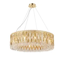 Люстра подвесная NewRgy M27-ф800*H250 H GOLD, 12×40 Вт, золотая