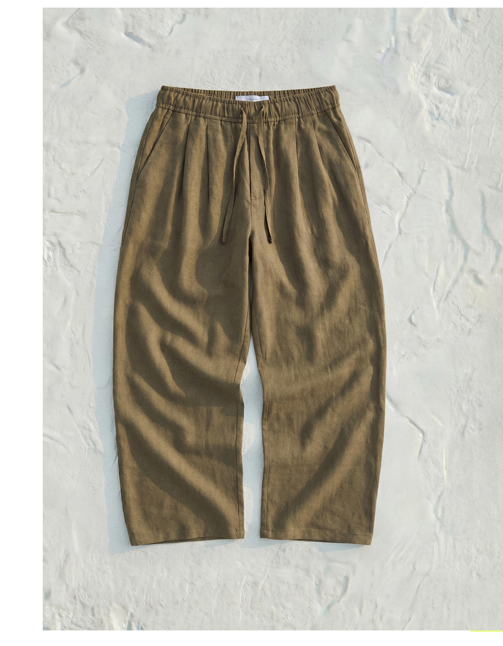 Мужские брюки baggy из рустикальной ткани - BERSHKA