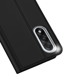 Чехол книжка из PU кожи черного цвета от Dux Ducis для OnePlus Nord 5 и Ace 5 Ultra, серия Skin Pro Series